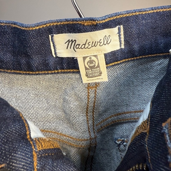 MADEWELL 90s Straight Jeans Womens 25P Dark Indigo Petite - Picture 5 of 5